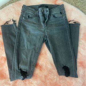 Joe’s Jeans Japanese Denim Mid Rise Skinny Icon Jeans Haru Wash Distressed Sz 25